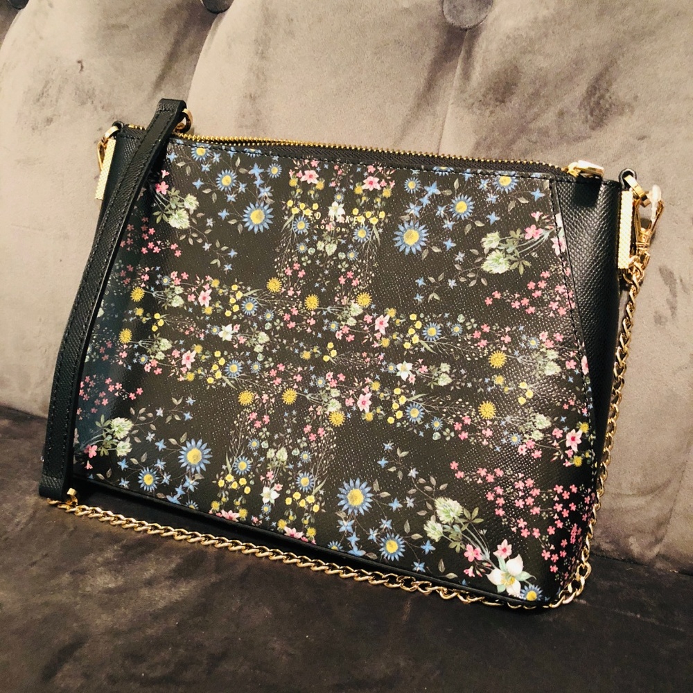 NWOT Ted Baker Floral Spring Gold Chain Crossbody